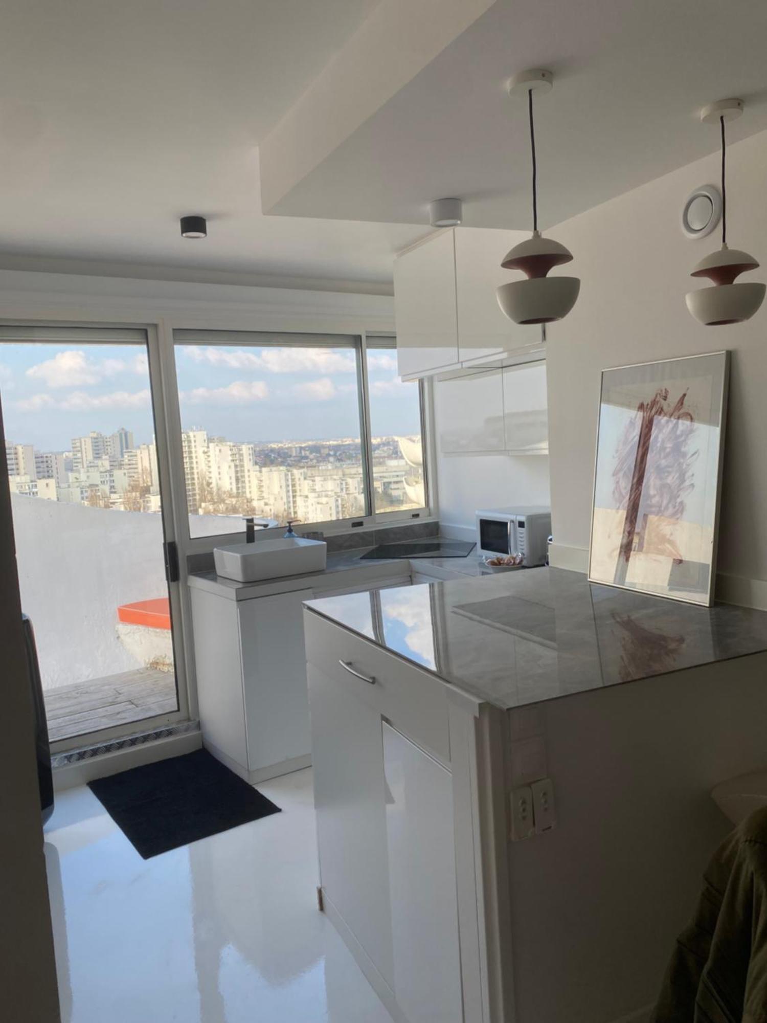 14Eme Et Der Etage "Arty" Avec 2 Chambres Et Vue Panoramique ! Creteil Ngoại thất bức ảnh