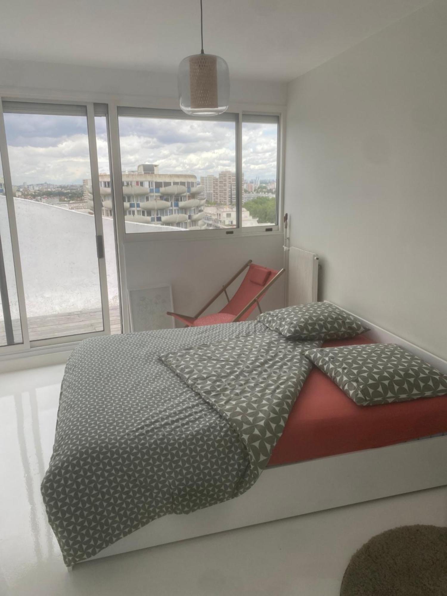 14Eme Et Der Etage "Arty" Avec 2 Chambres Et Vue Panoramique ! Creteil Ngoại thất bức ảnh